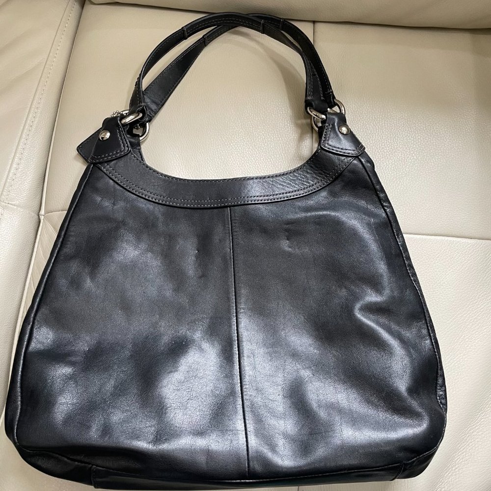 Coach Madison Lynn Pleated Soho Carryall Handbag - Picture 2 of 15